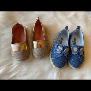 Sz7, Osh Kosh girls shoes, rose gold